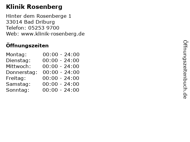 rosenberg klinik bad driburg
