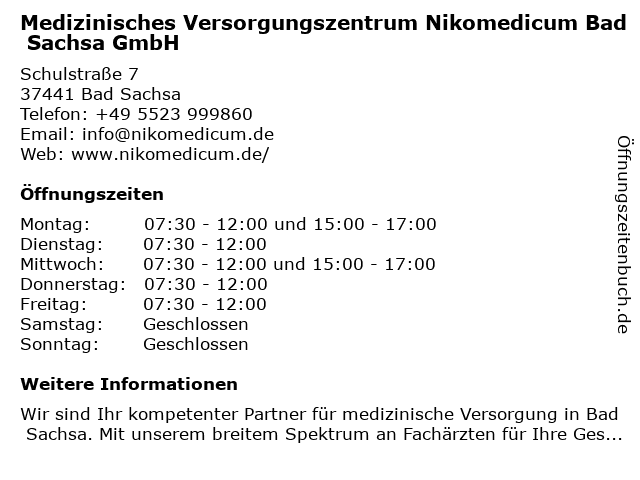 ᐅ Offnungszeiten Marcus Kunze Hausarztlicher Internist