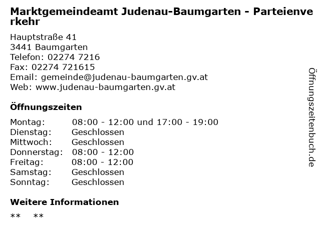 Judenau-baumgarten Kontakt Partnervermittlung
