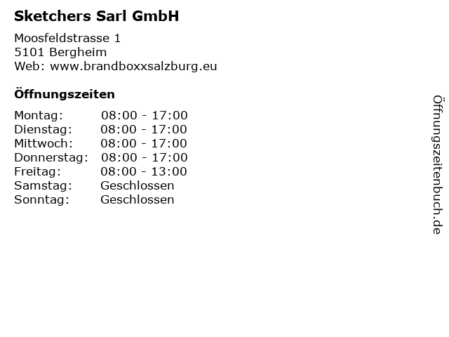 Sketchers Sarl GmbH in Bergheim: Adresse und Öffnungszeiten