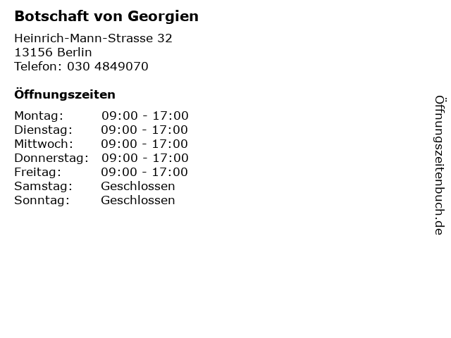 Georgische botschaft berlin