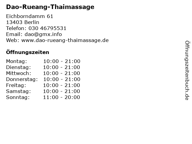 Eichborndamm thai massage +971 54