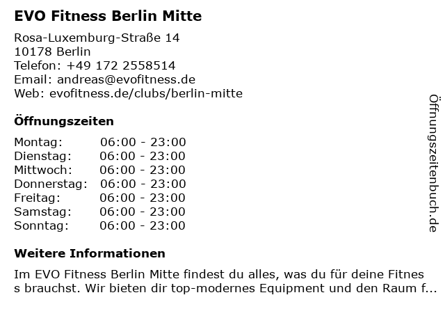 EVO Fitness Berlin Mitte 