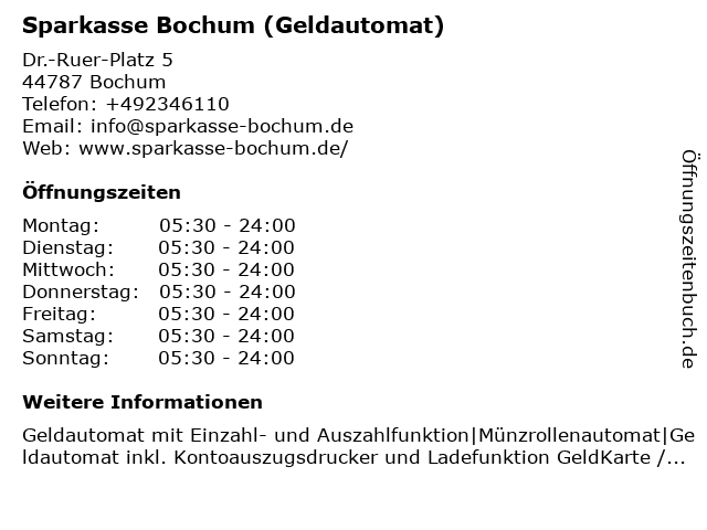 ᐅ Offnungszeiten Immobiliendienst Der Sparkasse Bochum Gmbh Dr Ruer Platz 5 In Bochum
