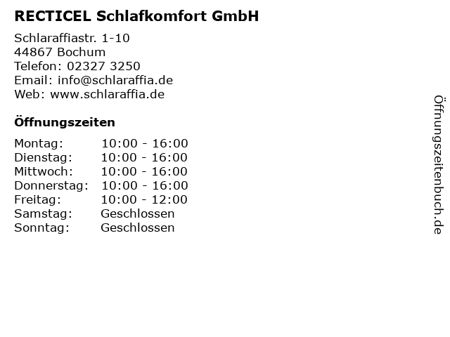 Recticel schlafkomfort gmbh jobs