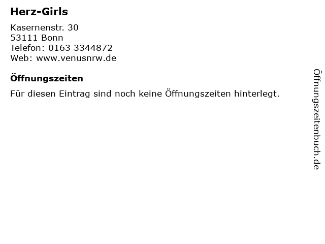 Herz-Girls in Bonn: Adresse und Öffnungszeiten