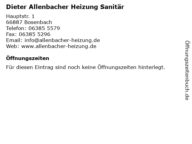 Dieter Allenbacher Heizung Sanitar Klima Startseite Facebook