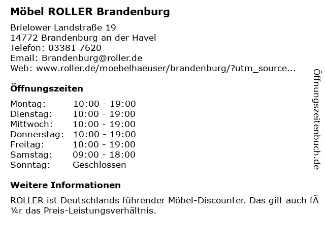 ᐅ Offnungszeiten Roller Mobelhaus Waghausel Hambrucker