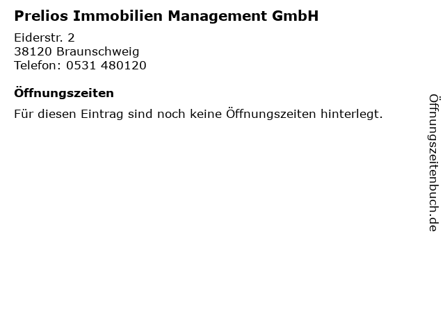 Prelios Immobilien Management GmbH in Braunschweig: Adresse und Öffnungszeiten