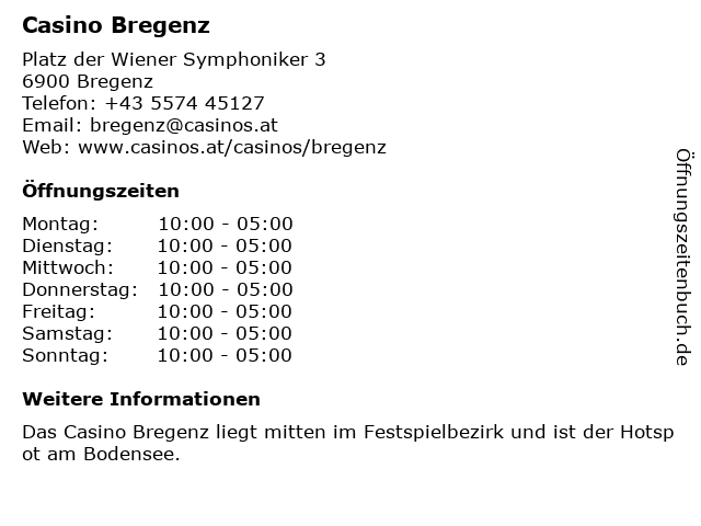 Casino bregenz dinner am montag now Casino bregenz dinner am montag now