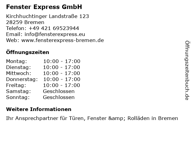 Fenster Express Bremen