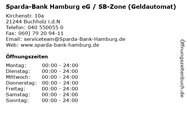 Sparda-Bank Hamburg eG / SB-Zone (Geldautomat) in Buchholz i.d.N: Adresse und Öffnungszeiten