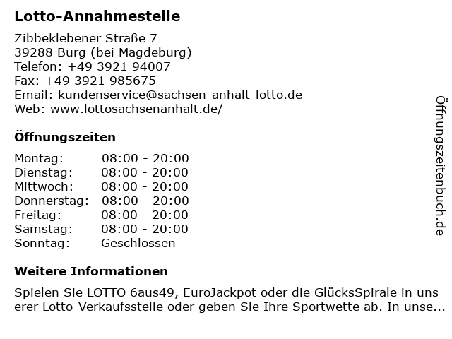 Eurojackpot öffnungszeiten Eurojackpot öffnungszeiten