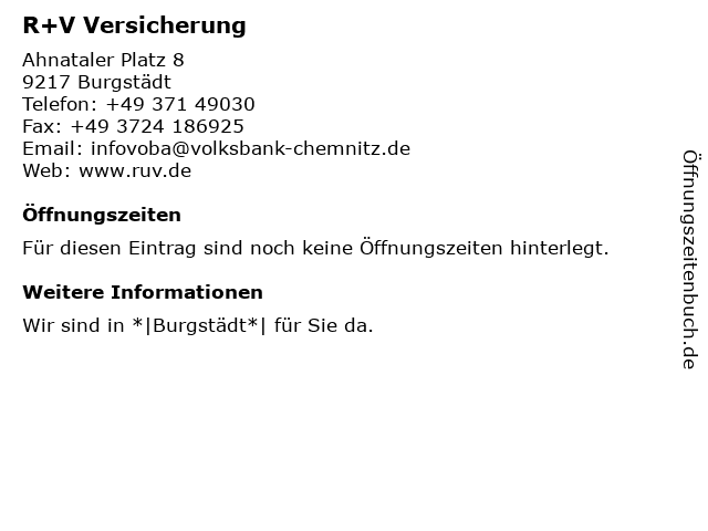 ᐅ Offnungszeiten Sb Filiale Ahnataler Platz 8 In Burgstadt