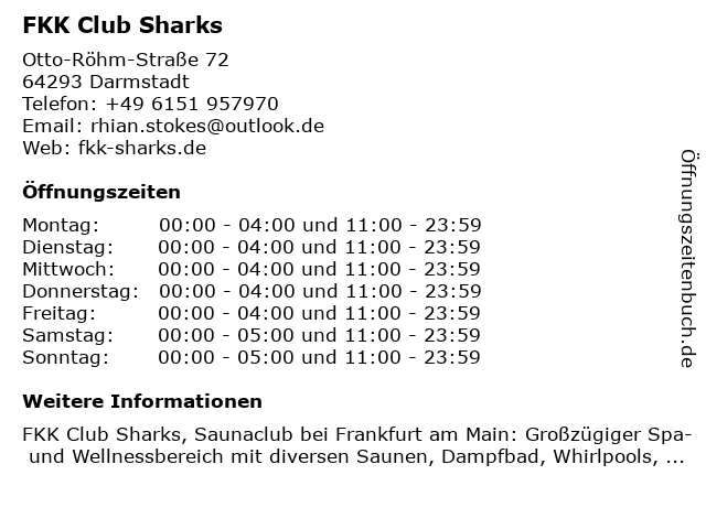 Darmstadt sharks ドイツFKK行き方 フランクフルト