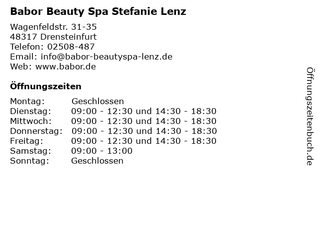 FAQ - ᐅ Babor Beautyspa Lenz - Ihr Babor Institut in Drensteinfurt