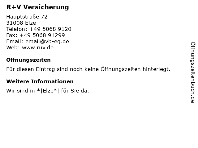 Volksbank eG Hildesheim-Lehrte-Pattensen - (Geldautomat) in Elze: Adresse und Öffnungszeiten