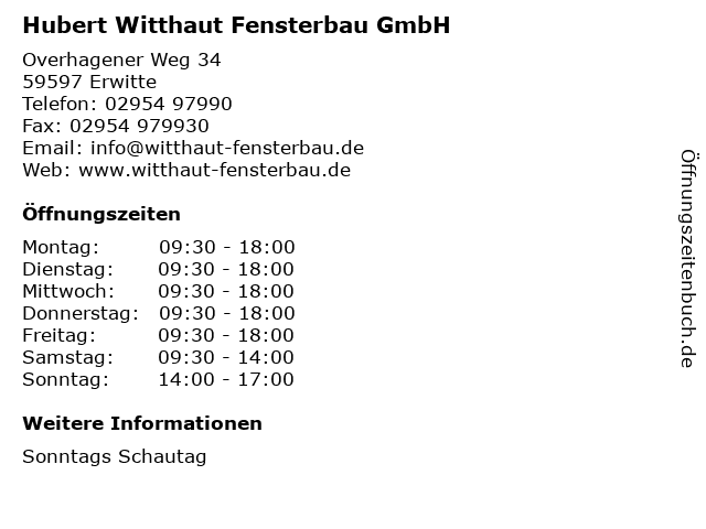 Witthaut Fenster