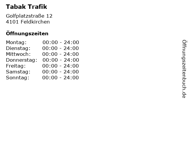 Tabak Trafik in Feldkirchen: Adresse und Öffnungszeiten