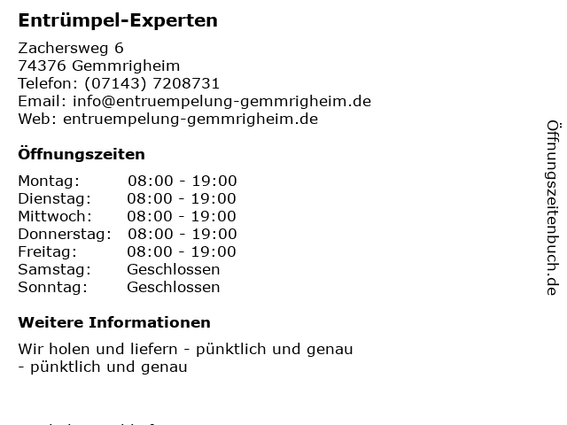 AR-Transporte & Dienstleistungen in Gemmrigheim: Adresse und Öffnungszeiten