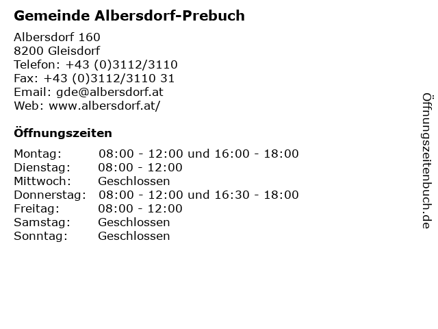 Albersdorf-prebuch Dating Seiten