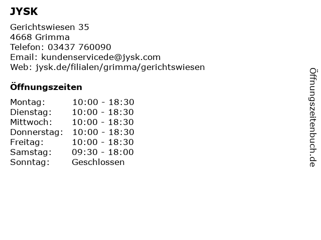 ᐅ Offnungszeiten Danisches Bettenlager Gerichtswiesen 35 In