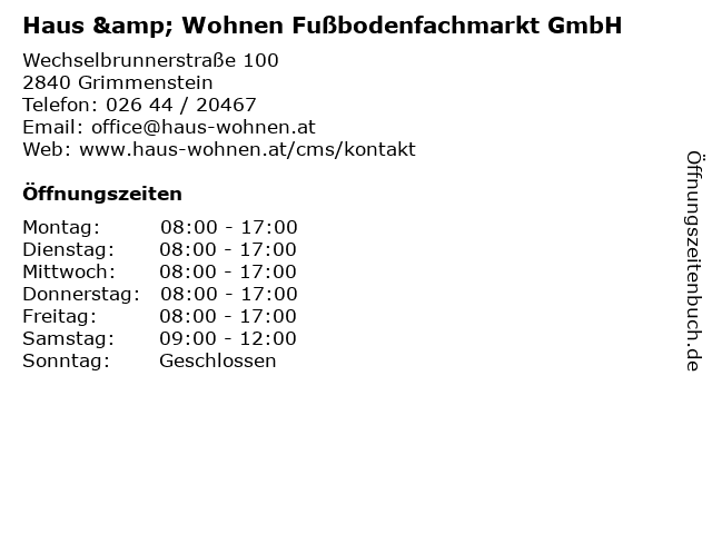 ᐅ Offnungszeiten Haus Wohnen Lechner E U Fussbodenfachmarkt