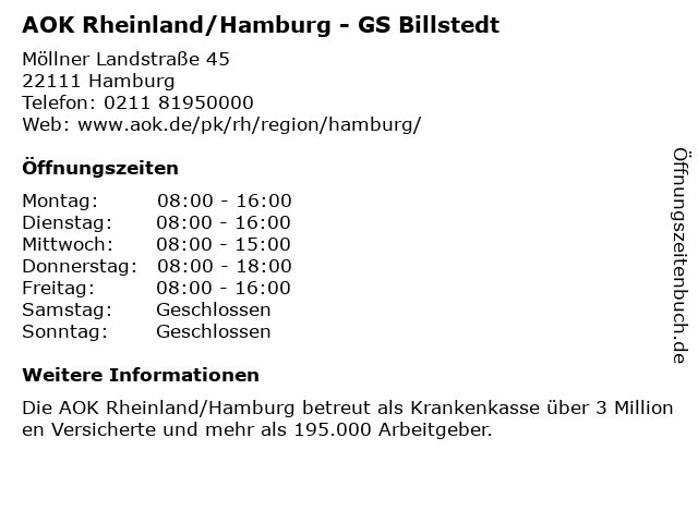 Aok Billstedt Aok Billstedt