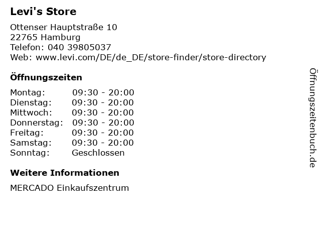 Levi's Store in Hamburg: Adresse und Öffnungszeiten