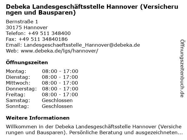 Debeka Hannover Debeka Hannover