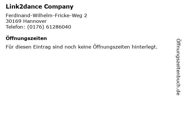 Link2dance Company in Hannover: Adresse und Öffnungszeiten