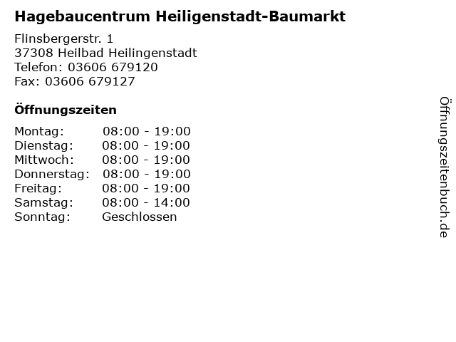 Featured image of post Hagebau Heiligenstadt Die hagebau handelsgesellschaft f r baustoffe mbh co kg ist ein verbund von mehr als 360 mittelst ndischen unternehmen