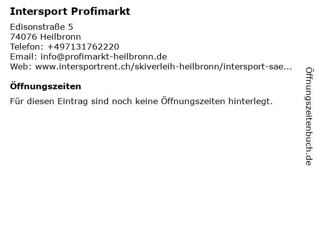 Get Intersport Heilbronn Adresse Pictures