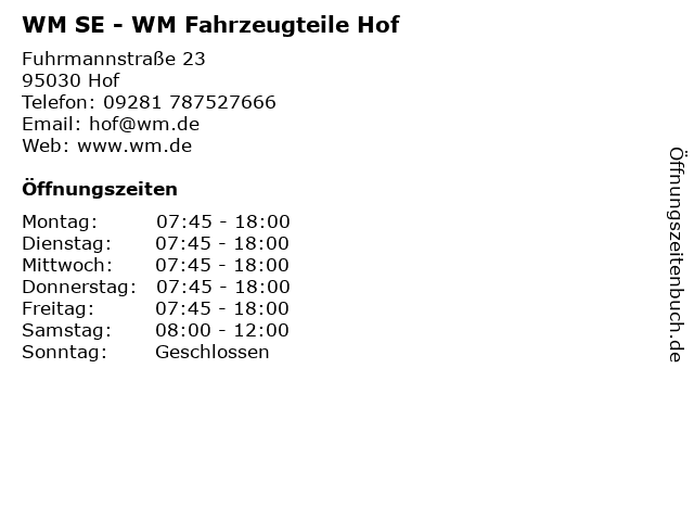ᐅ Offnungszeiten Trost Auto Service Technik Se Fuhrmannstr