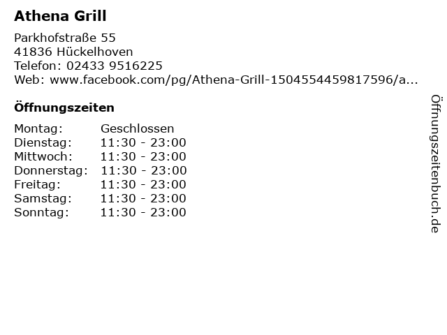 Athena Grill in Hückelhoven: Adresse und Öffnungszeiten