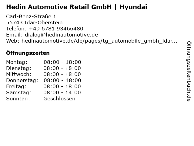 Torpedo Gruppe | TG Automobile GmbH | Hyundai in Idar-Oberstein: Adresse und Öffnungszeiten