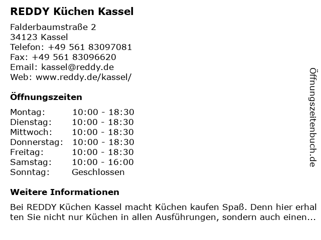 á… Offnungszeiten Reddy Kuchen Kassel Falderbaumstrasse 2 In Kassel
