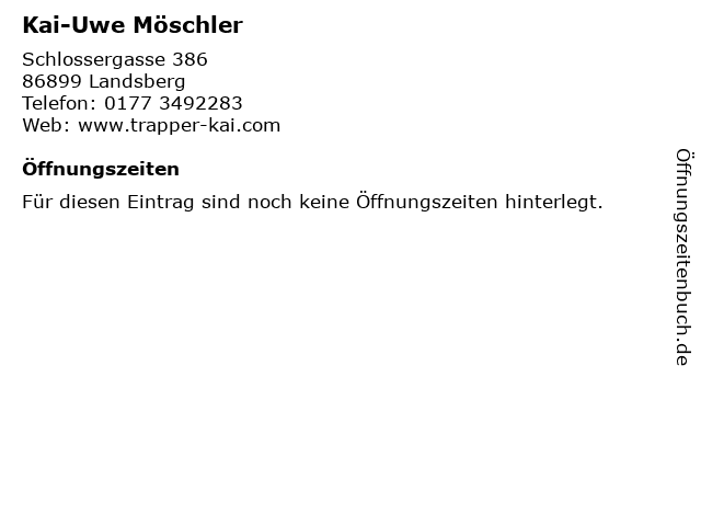 Kai-Uwe Möschler in Landsberg: Adresse und Öffnungszeiten