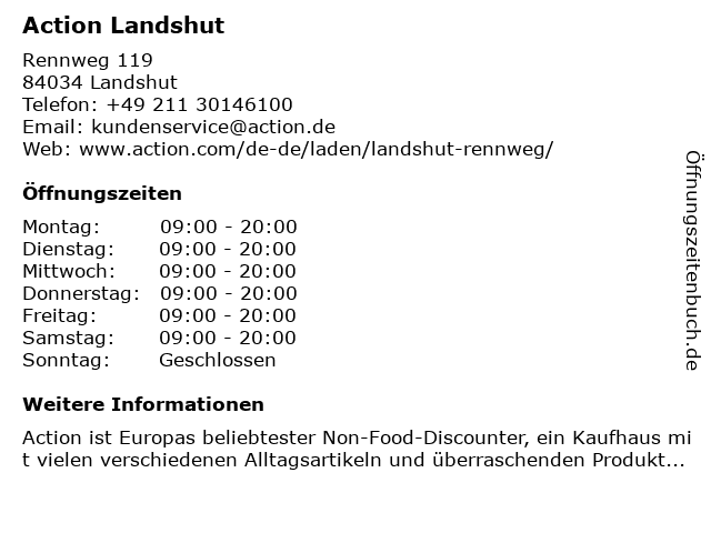 ᐅ Öffnungszeiten „Landshut“ Rennweg 119 in Landshut