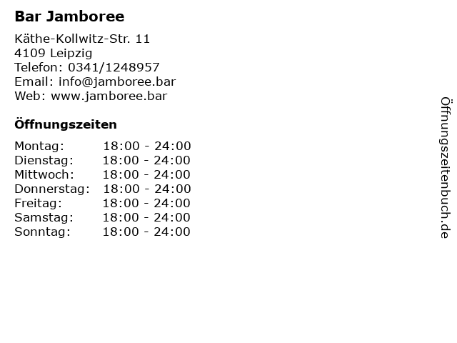 Bar Jamboree in Leipzig: Adresse und Öffnungszeiten