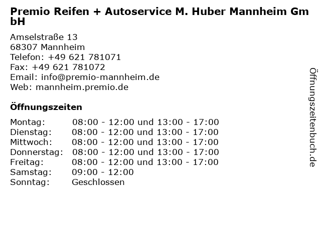 Ölwechsel Mannheim  Premio Reifen + Autoservice