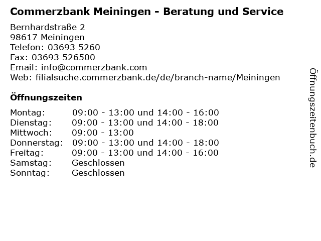 Commerzbank Meiningen
