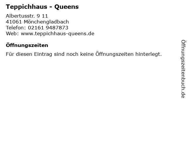Teppichhaus - Queens in Mönchengladbach: Adresse und Öffnungszeiten