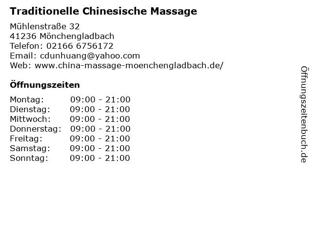 Chinesische massage duisburg