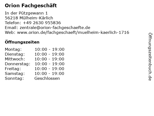 Orion FachgeschäFt Bremen Orion FachgeschäFt Bremen