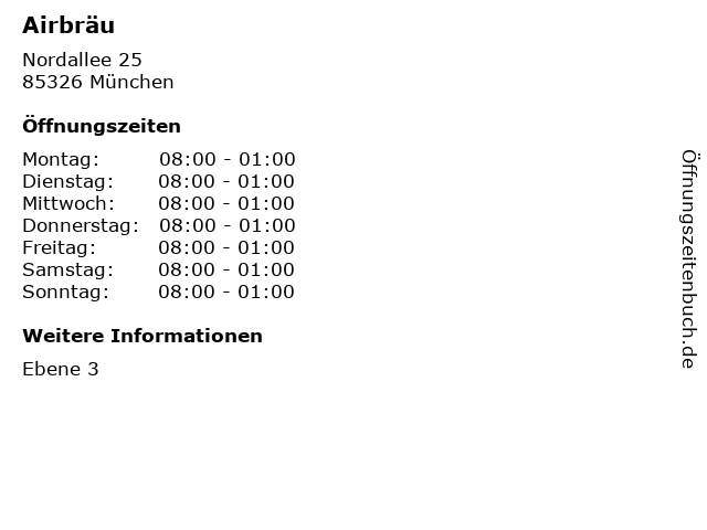 Airbräu in München: Adresse und Öffnungszeiten