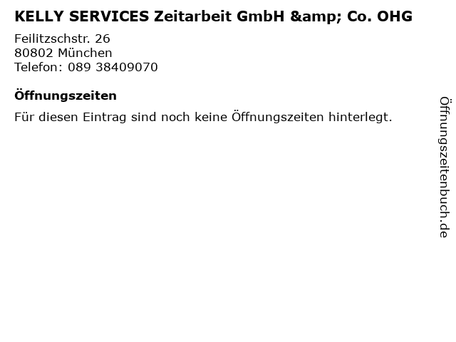 KELLY SERVICES Zeitarbeit GmbH & Co. OHG in München: Adresse und Öffnungszeiten