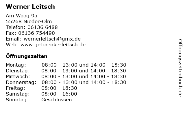 Werner Leitsch in Nieder-Olm: Adresse und Öffnungszeiten
