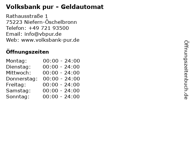 ᐅ Offnungszeiten Vr Bank Enz Plus Eg Geschaftsstelle