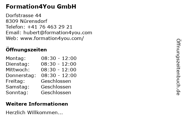NГјrensdorf Kontakt Partnervermittlung